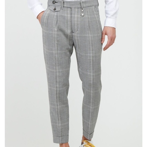 Manuel Ritz Baggy Fit Chambray Pants - Picture 10 of 14